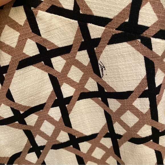 TRINA TURK Women Danie Geometric Neutral Color Sleeveless Top Size XS - Picture 5 of 12